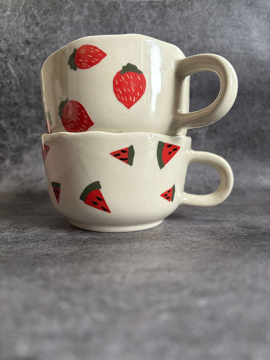 Hand Painted Hot Chocolate Mugs