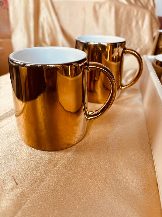 Gold Coffee Cup Set