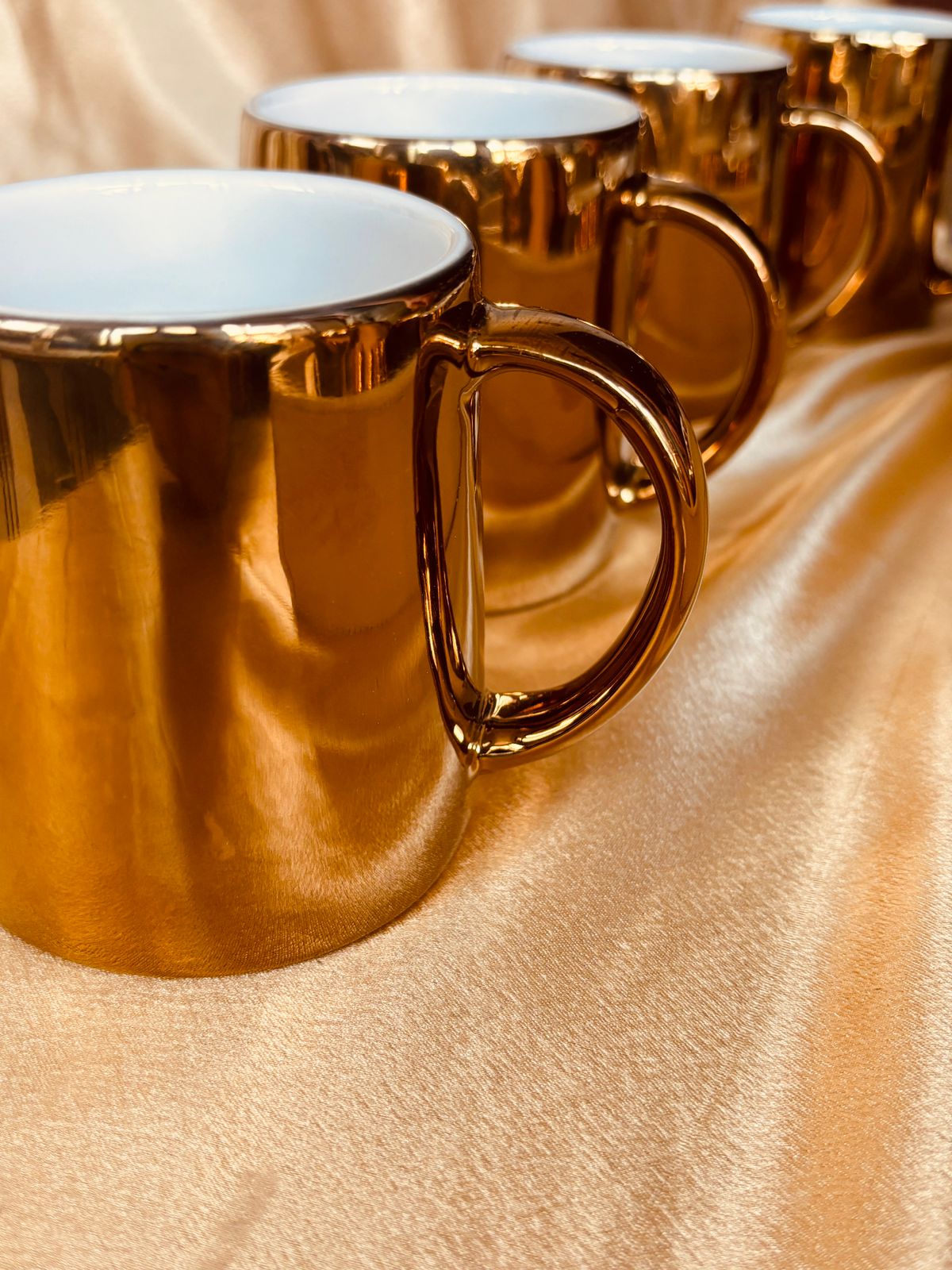 Gold Coffee Cup Set