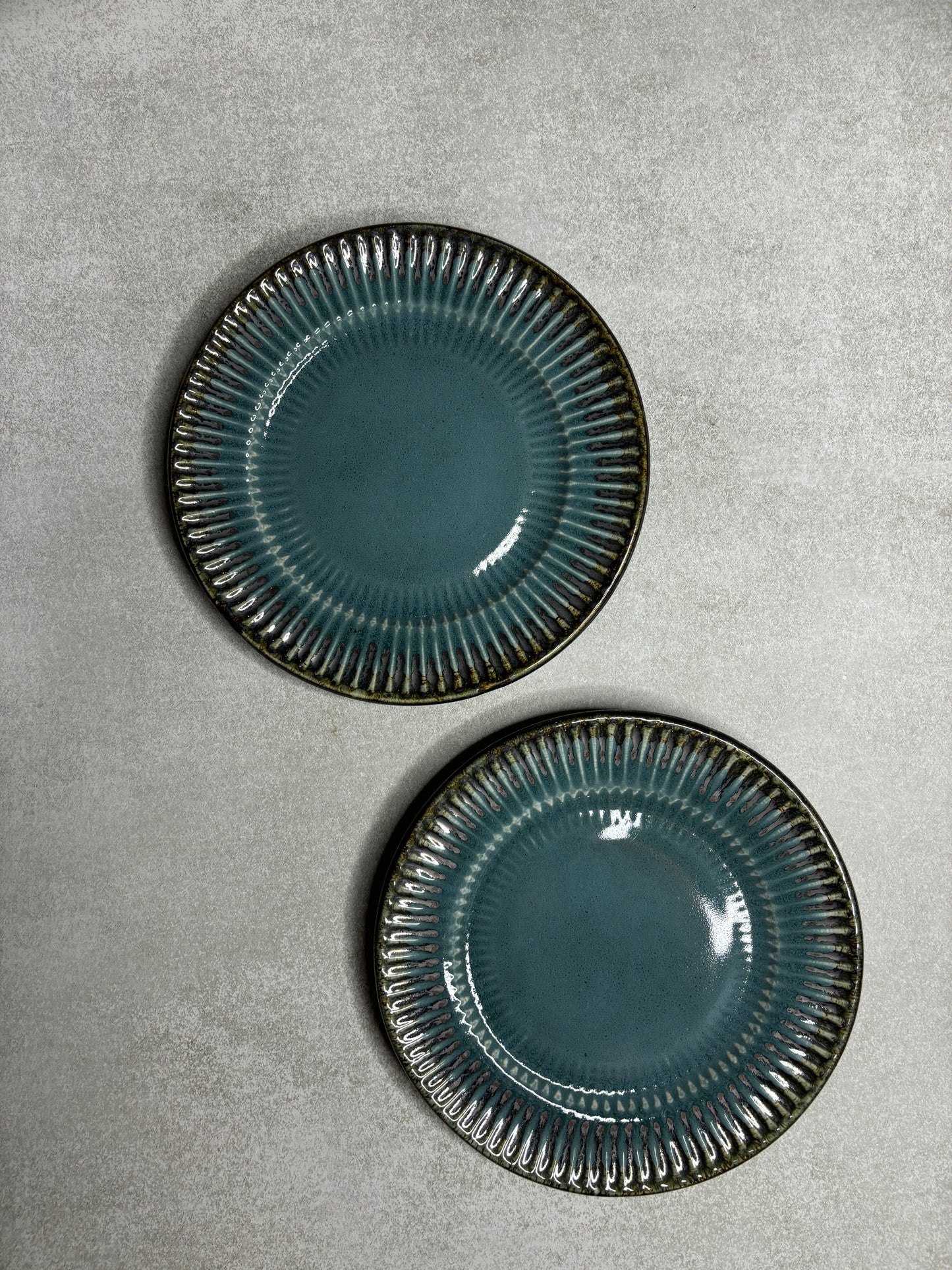 Cyan Serving Snack Plates