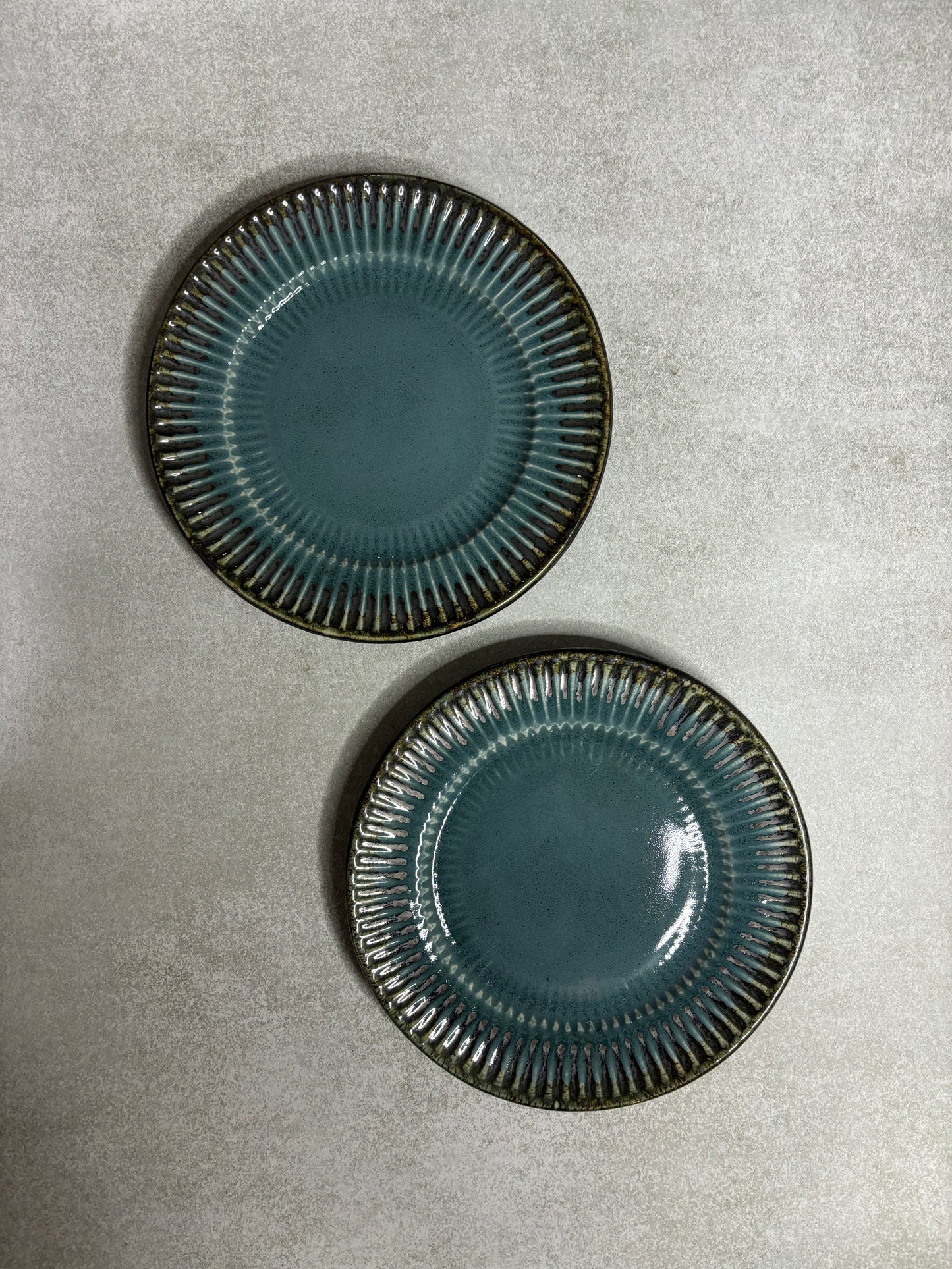 Cyan Serving Snack Plates